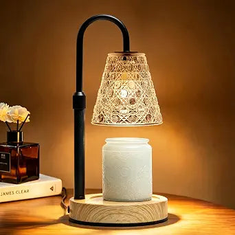 HOLA Electric Candle Warmer Lamp Black, Candle Lamp Warmer with Timer