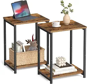 VASAGLE Side Tables Set of 2, Small End Table, Nightstand for Living Room