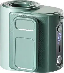 Realis Portable Waist Fan, 5-Speed 15000RPM Rechargeable Personal Clip on Belt Fan with 8000mAh Battery, Hands-Free Neck Fan & Flashlight, Wearable Cooling for Outdoor, Camping, Jobsite, Dark Green