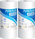 PUREPLUS 5 Micron 10"x4.5" Whole House Sediment Water Filter, 2 Pack