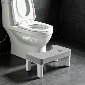 6.7 Inch Step Stool,ROVTERN Portable Plastic Foot Stool,ROVTERN Non-Slip Potty Stool for Bathroom