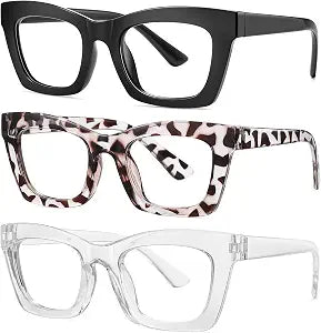 Okany 3 Pack Blue Light Blocking Glasses for Women Men Computer Glasses