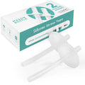 Mason Bottle Silicone Straw Toppers (2-Pack) - Sippy Cup Straw Replacement, Fits 8oz Regular-Mouth Mason Jars - BPA-Free, Non-Toxic, Dishwasher Safe, Made in USA