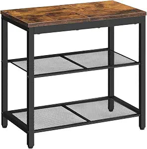 HOOBRO Shoe Bench, 3-Tier Shoe Rack,Industrial Shoe Organizer Storage Bench