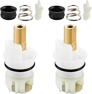 2-Pack RP25513 Faucet Stem Replacement for Delta Bathtub, Shower, Kitchen & Bathroom Sinks and Outdoor Faucets with Cartridge RP4993 1/4 Turn Stop