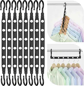 Space Saving Hangers for 48 Clothes, Reinforced Collapsible Hangers