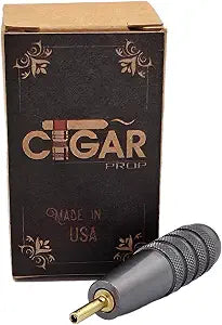 Cigar Prop Lighter Bleed Tool Gun Metal Grey- Aluminum Body with Brass Tip for Air Removal in Butane Torch Lighters  Made in the USA  Durable and Easy to Use
