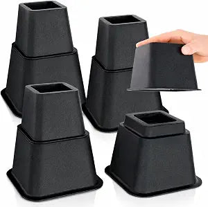 Vive Bed Risers Heavy Duty (4 Pack - 3 Inch) - Furniture Lifts Risers