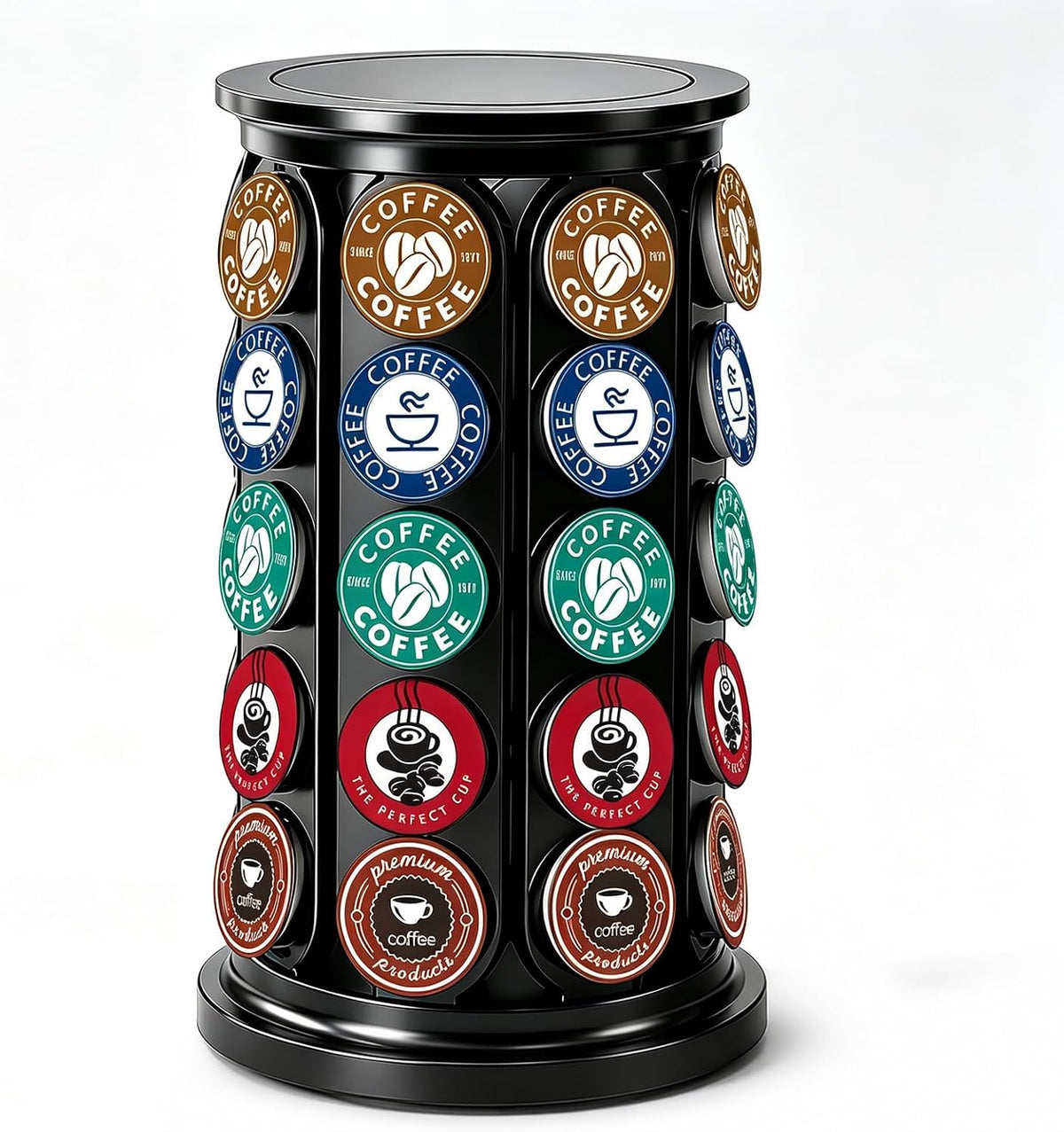 K Cup Holder Carousel for 40 Pods: Coffee Pod Holder Organizer