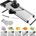 Mandoline Slicer for Kitchen, Adjustable Stainless Steel Vegetable Slicer