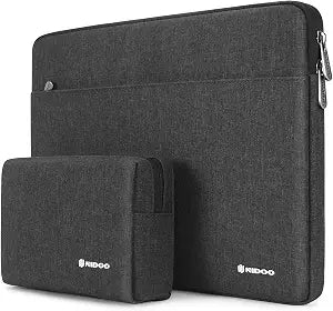 NIDOO 13-14 inch Laptop Sleeve Case Notebook Bag for 13" MacBook Air / 13.5" Surface Book 2 3 / 13.5" Surface Laptop 2 3 4 / 13.3" ThinkPad L380 L390 Yoga / 13.9" Yoga C930, Dark Grey