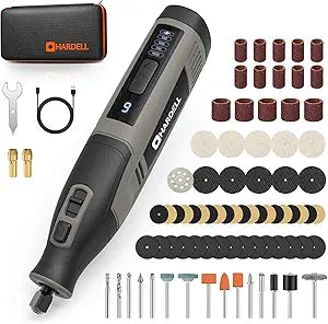 HARDELL 4V Cordless Rotary Tool,4000mAh Longlasting Battery and LCD Screen