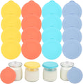 16PCs Ultimate Yogurt Jar Lids, Silicone Lids for Ultimate 6oz Glass Jars, Jar Covers, Ultimate Yogurt Maker Replacement Lids, Perfect for Food Storage, Airtight, Dishwasher Safe(Jars NOT Included)