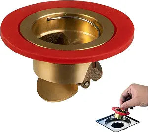 Universal Brass Floor Drain Core, Backflow Preventer, 1.4''-2.0''
