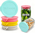 4 Pack Silicone Mason Jar Lids,Fits Both Regular & Wide Mouth Jars
