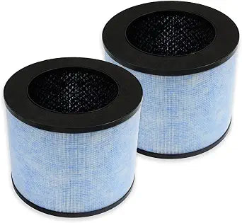 PUREBURG Replacement Filter Compatible with Instant AP100 Air Purifier Part F100, 2-Pack H13 True HEPA Activated Carbon 2-in-1 4-Stage Filtration Clean Dust Odor