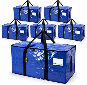 6 Pack Moving Bags Heavy Duty,Reusable Packing Bags for Moving
