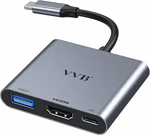 USB C to HDMI Adapter,USB-C Adapter Hub Multiport Digital AV Converter