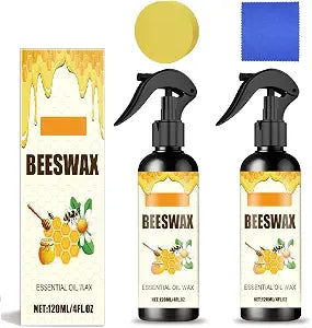 Beeswax Spray Furniture Polish,Natural Beeswax Care Spray & Restorer,(2PCS)