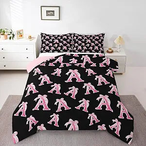 Feelyou Pink Bow Comforter Set for Kids Boys Girls Twin Size