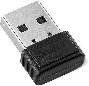 Amazon Basics Bluetooth 5.4 USB Adapter Dongle for PC, USB Receiver for Bluetooth Mouse, Keyboard, Laptop, Works with Windows 11/10/8.1