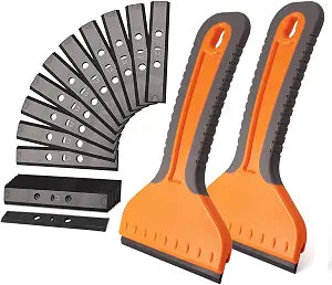 NEWISHTOOL 4-inch Plastic Razor Blade Scraper Label Remover Glass Cleaning