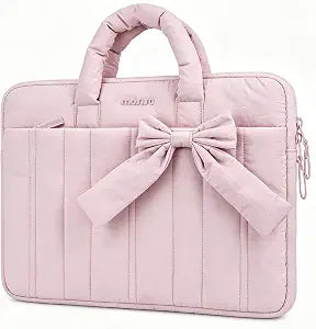 MOSISO Laptop Case 13.3 inch,13-13.3 inch Puffy Laptop Sleeve, Pink