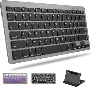 OMOTON Upgraded Rechargeable Wireless Keyboard for iPad, Portable Size