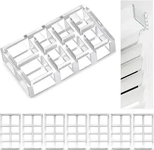 8 Pcs Bracket Spacer Blocks, Clear Plastic Blind Spacers Extend
