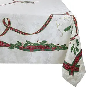 Lenox Holiday Nouveau Tablecloth, Multicolor - 60" W x 104" L