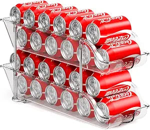 Sotfamily Stackable Soda Can Organizer for Pantry or Fridge, Holds 24 Cans