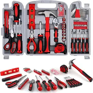 WINNER 156-Piece Delicate All-Purpose Home Tool Kit in Foldable Toolbox, Unisex | Complete and Essential Hand Tools Set for General House Repairs, Garage, Apartment, Office, Dorm, Perfect Holiday Gift