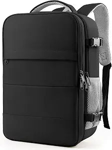 HOTOR Travel Backpack Flight Approved Bag Men Women, Large Black