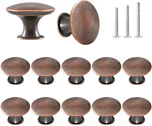 12x Copper Cabinet Knobs Oil Rubbed Copper Drawer Knobs
