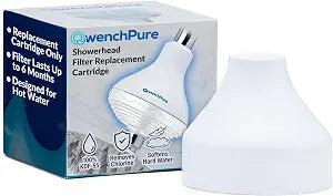 QwenchPure 100% KDF-55 Shower Filter Replacement Cartridge for Hard Water