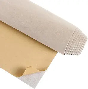 CRE8TIVE Beige White Velvet Wallpaper Peel and Stick 12"x80" Felt Drawer Liner for Jewelry Box Dresser Lining Fabric Contact Paper Felt Sheets Self Adhesive Velvet Flocking Liner for Crafts Wall Decor