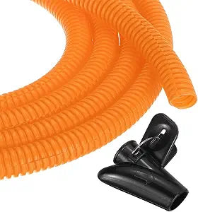 MECCANIXITY 1/2" 100ft Split Wire Loom Tubing w/Installation Tool Orange