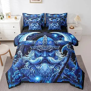 Erosebridal Norse Viking Queen Comforter Set Ancient Viking Bed in a Bag