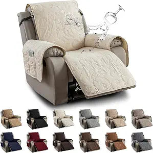 Waterproof Recliner Chair Cover, Non-Slip Washable Slipcover 20"