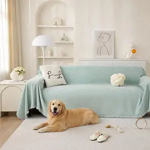 Couch Cover Blankets,Pet Couch Covers for Sofa Waterproof,Washable Sofa Covers for Loveseat Sectional,Couch Covers for Sofa Slipcovers Furniture Protector,Mint Green,71"X118"