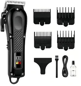 Hair Clippers for Men, Cordless Barber Clippers with LED Display