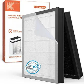 2 Pack KOIOS K03 Genuine H13 HEPA Air Purifier Replacement Filter