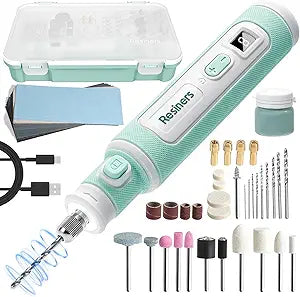 Resiners 52pcs Cordless Rotary Tool Kit for Resin Jewelry DIY Crafts
