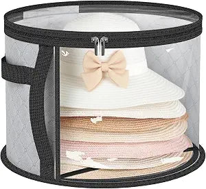 Hat Organizer Bag - Oversized Clear Travel Storage for Caps and Cowboy Hats