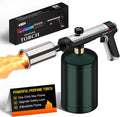 Siasky Propane Torch with One-Click Max Fire, Flame Thrower Gun Charcoal Lighter with a Safety Lock, Kitchen Blow Torch for Cooking, BBQ, Sous Vide, Grill (Tank Not Included)