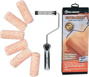 ROLLINGDOG 4 Inch Mini Roller, 4 Inch Jumbo Microfiber Paint Roller Covers