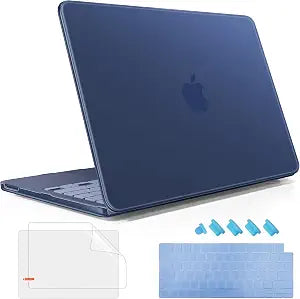 May Chen Compatible with MacBook Neo 13 inch Model A3404 2026 Release, Slim & Lightweigh Frosted Finish Protective Case with Keyboard Cover&Screen Protector, Frosted Indigo