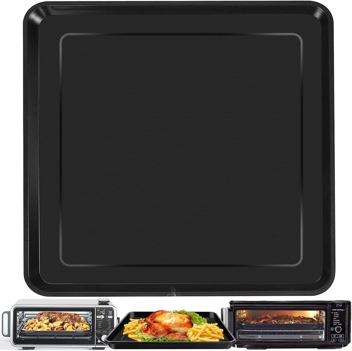 Air Fryer Grill Pan for Ninja Foodi SP101 Digital Air Fryer Countertop Oven, 13 * 13'' Grill Plate Crisper Plate Rack Accessories Replacement Parts Tray for Ninja Foodi SP100 SP101C SP201