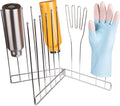 Kitchen Glove Holder, Bottle Drying Rack, Stainless Steel Dish Glove Holder,Baby Bottle Dryer Rack,Plastic Bag Drying Rack,Dishwasher Glove Drying Rack