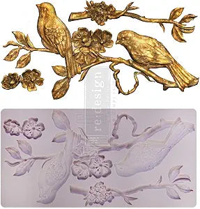 Redesign with Prima Redesign Furniture Decor Moulds Blossoming Spring 5"x10",8Mm Thickness for Funiture Dresser, Chocolate,Cake,Candy,Backery,Soap,Polymer Clay, earthen Clay